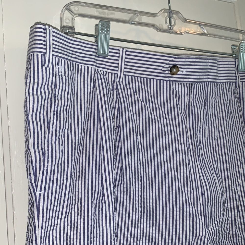 ‎Nwot Berle blue & white seersucker shorts - Picture 3 of 7